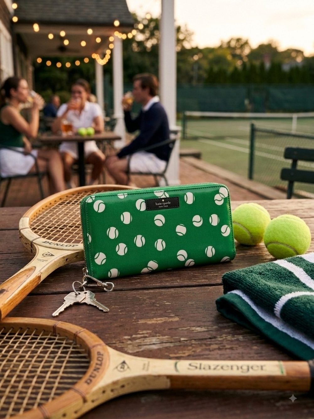Kate Spade Storybook "Courtside" / "Tennis Toss" Continental Zip-Around Wallet